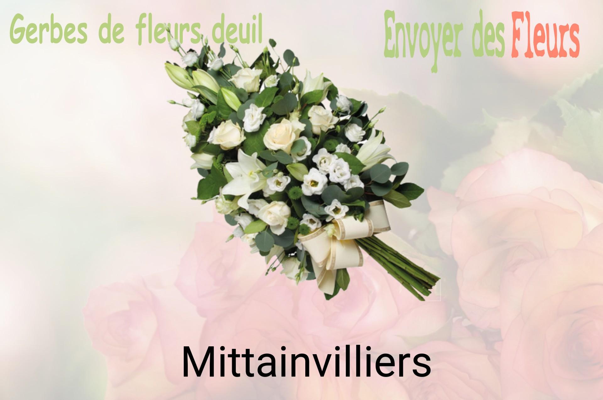 Gerbe de fleurs de deuil livrée à Mittainvilliers